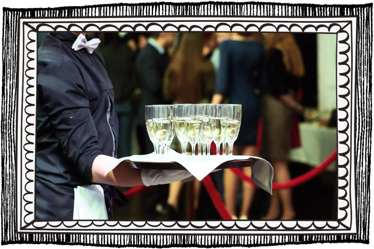 célébration avec champagne par des agencs événementielles de luxe à paris